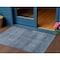 Homeroots 3' X 5' Blue And Ivory Geometric Washable Indoor Outdoor Area Rug 630489 - alternate 1