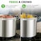 Nutrichef Stainless Steel Cookware Stockpot, 35 Quart Heavy Duty Induction Soup Pot With Stainless Steel Lid NCSPT35Q - alternate 4