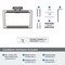 Amerock Esquire Polished Nickel/Gunmetal Contemporary 5-1/4 in 133 mm Length Towel Ring BH26612PNGM - alternate 4