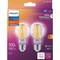 Signify Ultra Definition Warm Glow Vintage 100W Equivalent Soft White A19 Medium LED Light Bulb, 2PK 587022 - alternate 1