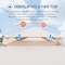 Sunjoy 8 ft x 8 ft Patio Gazebo, Modern 2-Tier Steel Frame Soft Top Gazebo with Netting - Grey & Khaki A101003610 - alternate 5