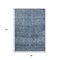 Homeroots 8' X 10' Blue And Ivory Geometric Washable Indoor Outdoor Area Rug 630492 - alternate 4