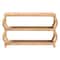 Bali & Pari Dalida Bohemian Natural Rattan 3-Tier Console Table 255-14110-ZORO - alternate 4