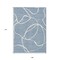 Homeroots 9' X 12' Denim Blue And Ivory Abstract Washable Indoor Outdoor Area Rug 597473 - alternate 5