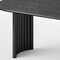 Homeroots 79" Black Solid Wood Double Pedestal Base Oval Dining Table 721103 - alternate 5