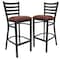 Flash Furniture Black Ladder Stool-Burg Seat, PK2 2-XU-DG697BLAD-BAR-BURV-GG - alternate 1