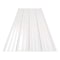 Falken Design Polyester White Ribbed Metal Roof Panel 38in x 96in x 29 GA - Durable and Weather-Resistant Rib-Metal-RP-Polyester White-29 GA-3896 - alternate 1