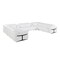 Homeroots White Italian Leather Power Reclining U Shaped Ten Piece Corner Sectional With Console 634687 - alternate 1