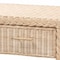 Bali & Pari Lanica Japandi Sun Bleached Rattan 2-Drawer Console Table 248-13727-ZORO - alternate 6