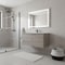 Homeroots 36" Natural Wood Freestanding Bathroom Vanity With White Sink And Two Drawers 627429 - alternate 3