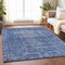 Homeroots 8' X 10' Navy Blue Oriental Washable Indoor Outdoor Area Rug 607563 - alternate 5