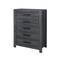 Homeroots 48" Dark Gray Wood Five Drawer Dresser 564691 - alternate 6