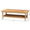 Bali & Pari Minahasa Bohemian Light Honey Braided Rattan Coffee Table 248-13706-ZORO - alternate 4