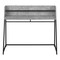 Homeroots 47" Gray and Black Wood and Metal Sled Computer Desk 489852 - alternate 1