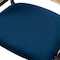 Leisuremod Ervilla Dining Chair with Stainless Steel Legs Velvet Seat and Wicker Back, Navy Blue, 4PK EC20NBU4 - alternate 6