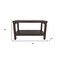 Homeroots Rectangular Teak Shower Stool Or Bench With Shelf In Brown Finish 376668 - alternate 7