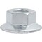 Auveco Spin Lock Nut withSerrations 3/8-16 Thread 7/8in Diameter - Zinc, 50PK 24116 - alternate 1