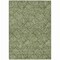 Homeroots 9' X 12' Olive Green And Light Green Floral Washable Indoor Outdoor Area Rug 594651 - alternate 6