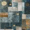 Homeroots 8' X 10' Teal Blue Gray And Gold Geometric Washable Indoor Outdoor Area Rug 604485 - alternate 5