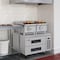 Koolmore 36 in. Commercial Chef Base Refrigerator Storage Cabinet, Pull-Out Drawers, Rolling Caster Wheels KM-BR-362D - alternate 6