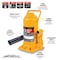 Performance Tool 30 Ton Hydraulic Bottle Jack, 60000 lb Capacity, 11-1/4 to 18-1/4 in Lift W1636 - alternate 4