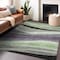 Homeroots 9' X 12' Purple And Green Abstract Washable Indoor Outdoor Area Rug 603687 - alternate 6