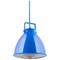 Sunlite 10in. E26 Base 60W Max Bulb x Included 4' Adjustable Cord Blue Chrome Grille Pendant Light 88752-SU - alternate 1