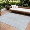 Homeroots 8' X 10' Denim Blue Ivory And Gray Geometric Washable Indoor Outdoor Area Rug 577742 - alternate 1