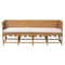 Bali & Pari Seranay Bohemian Scallop Light Honey Rattan Long Dining Bench 255-14135-ZORO - alternate 6