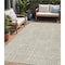 Homeroots 5' X 8' Beige And Brown Abstract Washable Indoor Outdoor Area Rug 594900 - alternate 1
