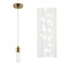 Jonathan Y Bolha 4.75" 1-Light Bubble Acrylic/Iron Modern Minimalist Integrated LED Pendant, Brass Gold JYL7221B - alternate 1