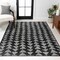 Jonathan Y Aisha Moroccan Triangle Geometric Black/Cream 5 ft. x 8 ft. Area Rug MOH206C-5 - alternate 1