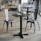 Flash Furniture Commercial 24" Black Faux Marble HPL Tabletop with Black Table Height X Base ST-RD24-BKMAR-T2222-GG - alternate 7