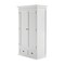 Homeroots 43" Off White Solid Wood Two Drawer 523198 - alternate 5