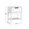 Flash Furniture Dallas Wooden Night Stand, Bedroom Side Table with Storage Drawer and Shelf for Kids in White MG-9007-1-NS-WH-GG - alternate 8