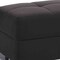 Homeroots 50" Black and Brown Microfiber Tufted Storage Ottoman 608871 - alternate 4