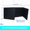 Flipside 12 x 48 Study Carrel Black/Black Foam Pack of 24 18223 - alternate 2