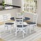 Whitewood Industries Extension Dining Tables, 45 in L, 38 in H, Parawood, 5 Piece Set K05-42DPT-27-C617-4 - alternate 3