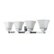 Jonathan Y Staunton 33" 4-Light Farmhouse Cottage Metal LED Vanity Light with Frosted Glass Shades, Chrome JYL7525B - alternate 11