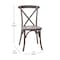 Flash Furniture Advantage Dark Driftwood X-Back Chair, PK2 X-BACK-BURDRIFT-2 - alternate 9