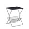 Homeroots 22" Black Faux Marble and Iron Sled End Table With Magazine Holder 543904 - alternate 8