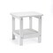 Homeroots 15" White Plastic Outdoor Side Table 543740 - alternate 1