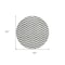Homeroots 8' Gray And Ivory Round Chevron Washable Indoor Outdoor Area Rug 595315 - alternate 5