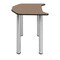 Regency Ferris Student Activity Desk, 26 in W X Wood, Metal, Chrome / Noble Oak FSD2624NOBPCM - alternate 5