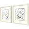 Homeroots Set Of Two Botanical Page Distressed White Framed Wall Art, 2PK 653071 - alternate 4