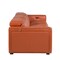 Homeroots 104" Camel Top Grain Leather Reclining Metal USB Sofa 720437 - alternate 6