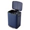 Happimess Marco Rectangular 10.6-Gallon Double Bucket Trash Can with Soft-Close Lid, Denim Blue HPM1005J - alternate 5