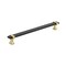 Amerock Overton 8-13/16 in 224 mm Center-to-Center Brushed Matte Black/Brushed Gold Cabinet Pull BP36684BMBBGL - alternate 1