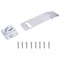 Prosource Safety Hasp, 4-1/2 in L, 4-1/2 in W, Steel, Zinc, 7/16 in Dia Shackle, Loose Staple LR-124-BC3L-PS - alternate 1