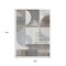 Homeroots 9' X 12' Taupe Gray And Ivory Geometric Washable Indoor Outdoor Area Rug 618002 - alternate 9